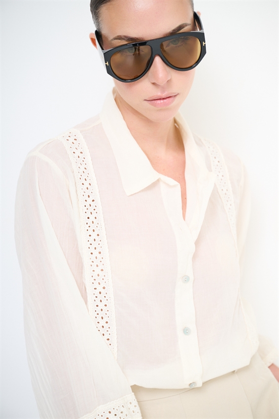 CAMICIA CON INSERTI PASSAMANERIA