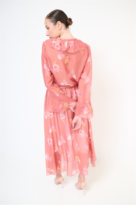 BLUSA CON VOLANT A FANTASIA