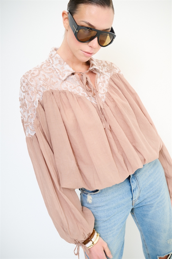 BLUSA INSERTO MACRAME TERRA