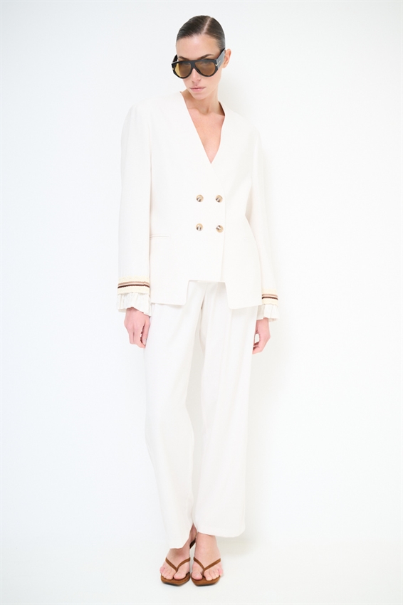 GIACCA DOPPIOPETTO PASSAMANERIA SU POLSINI