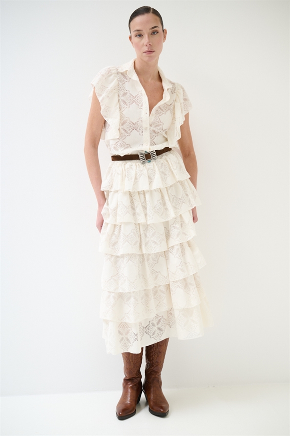 GONNA LUNGA A BALZE CON RICAMO