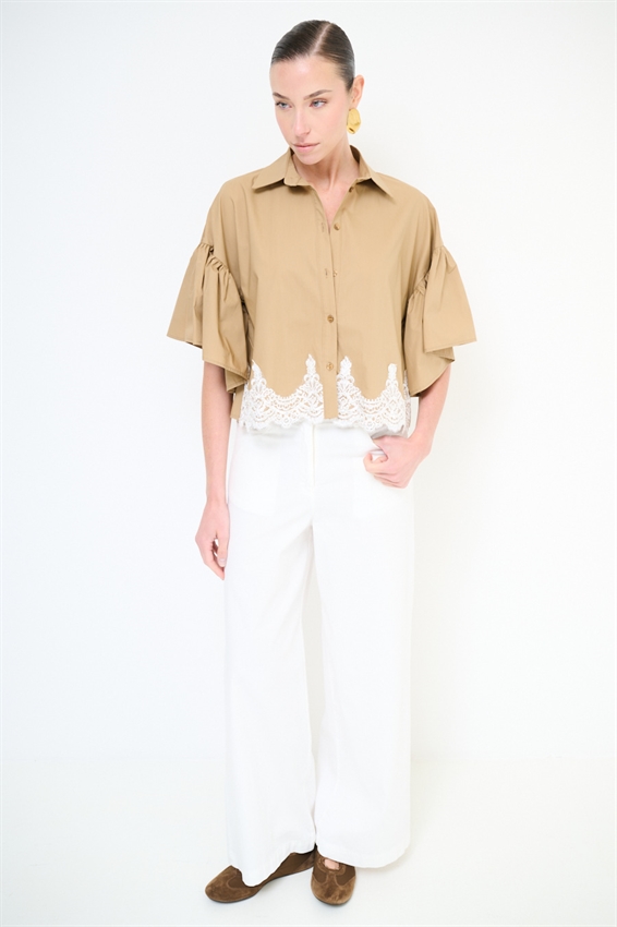 PANTA PALAZZO CON CINTURA