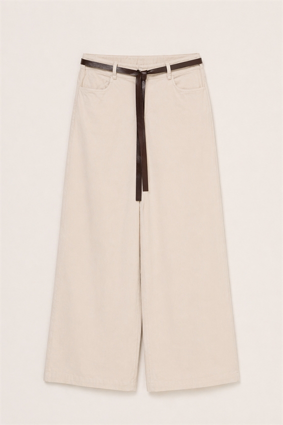 PANTA PALAZZO CON CINTURA
