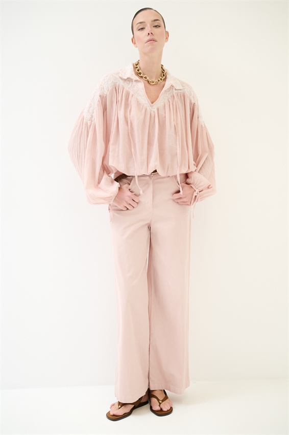 PANTA PALAZZO CON CINTURA