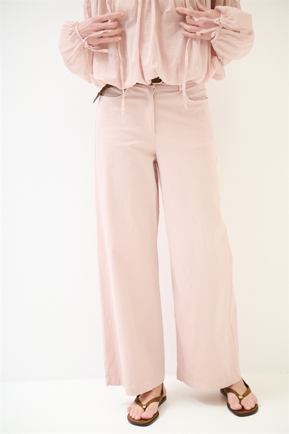 PANTA PALAZZO CON CINTURA CIPRIA