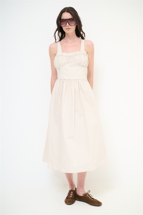 ABITO MIDI CON COPPA ARRICCIATA