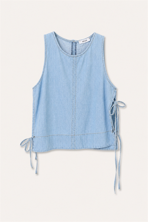 TOP IN JEANS DI COTONE