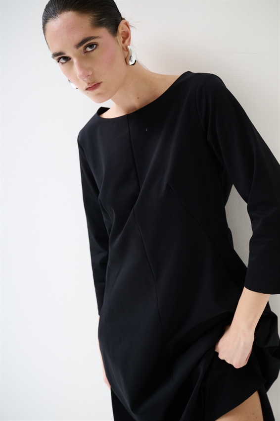 ABITO MIDI IN PUNTO MILANO BALLOON NERO