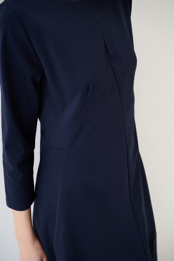 ABITO MIDI IN PUNTO MILANO BALLOON BLU