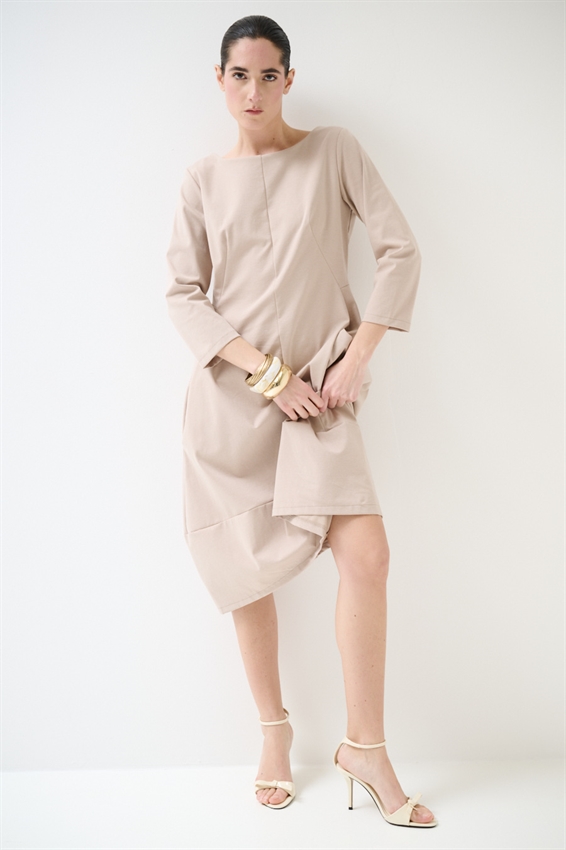 ABITO MIDI IN PUNTO MILANO BALLOON SABBIA