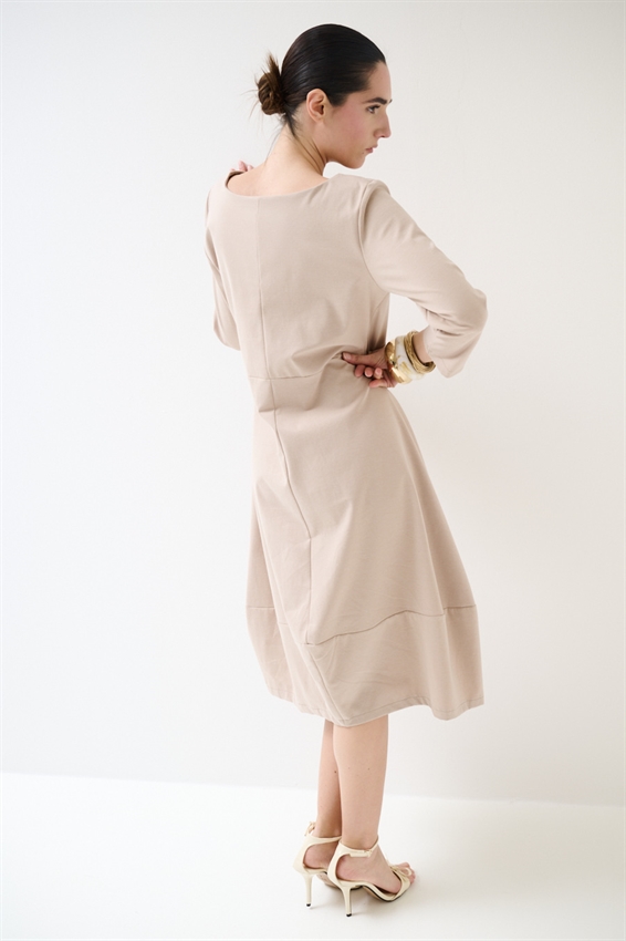 ABITO MIDI IN PUNTO MILANO BALLOON SABBIA