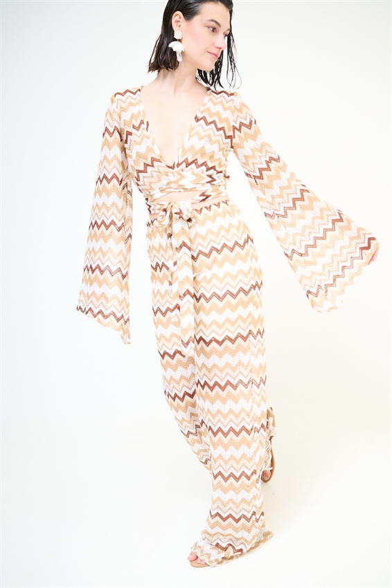 PANTAPALAZZO A MAGLIA ZIG ZAG