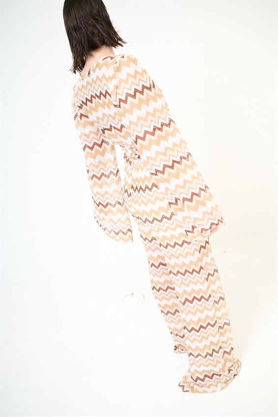 PANTAPALAZZO A MAGLIA ZIG ZAG