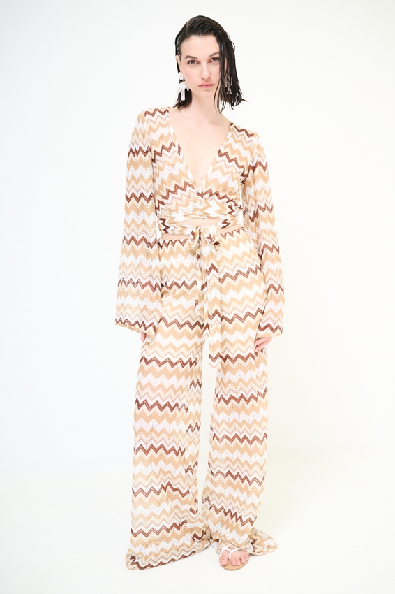 PANTAPALAZZO A MAGLIA ZIG ZAG