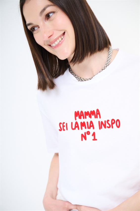 T-SHIRT REGULAR CON STAMPA MAMMA INSPO N1
