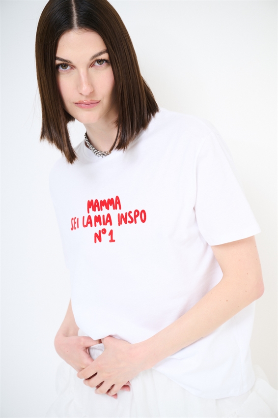 T-SHIRT REGULAR CON STAMPA MAMMA INSPO N1