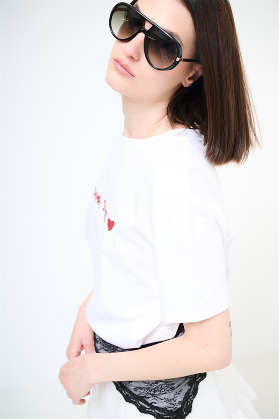 T-SHIRT REGULAR CON STAMPA MAMMA SEI TUTTO