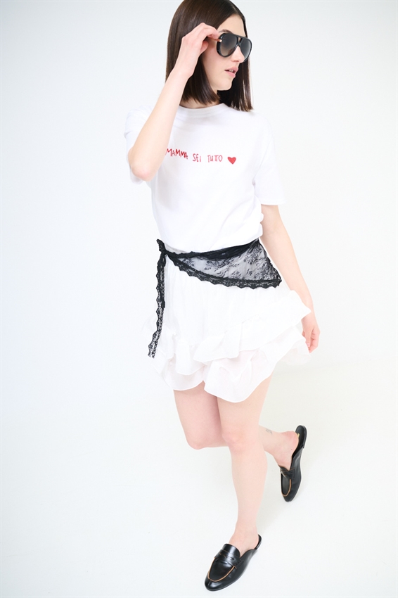 T-SHIRT REGULAR CON STAMPA MAMMA SEI TUTTO