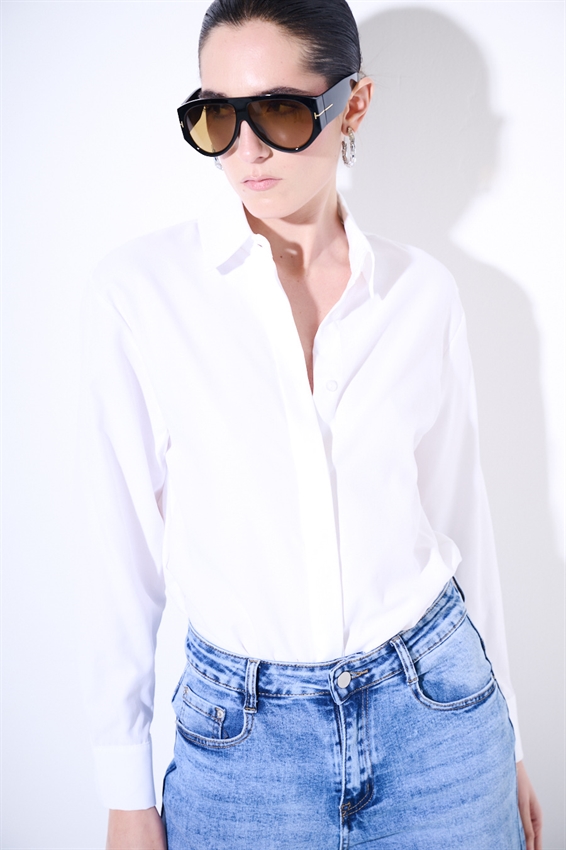 CAMICIA OXFORD OVERSIZE BIANCO