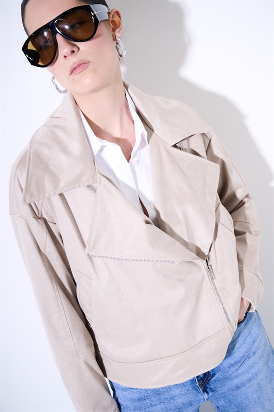 CHIODO OVER IN DAINETTO BEIGE