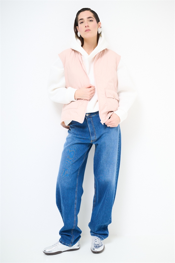 GILET TRAPUNTATO CON TASCHINI CIPRIA