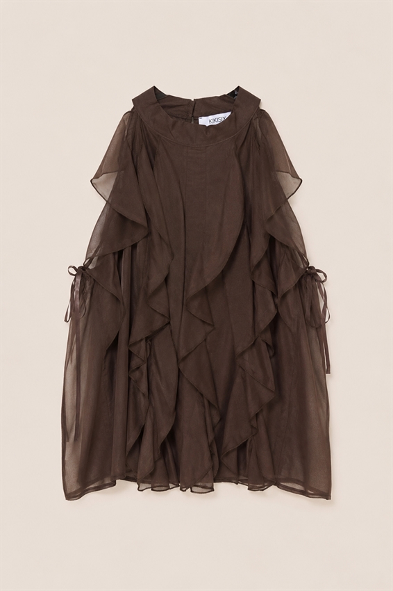 TOP IN MUSSOLA COTONE CON VOLANT