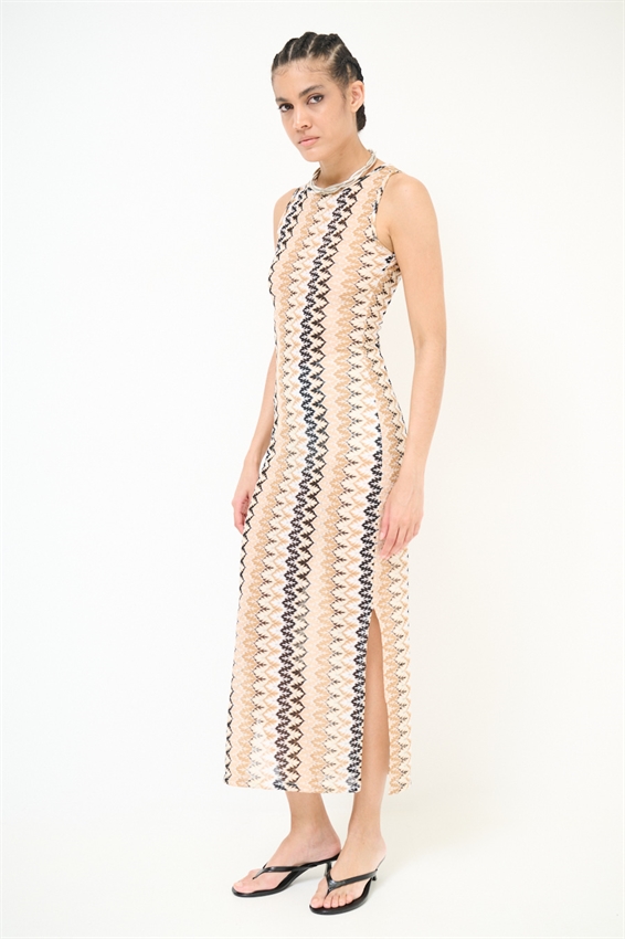 ABITO LUNGO SMANICATO CHEVRON