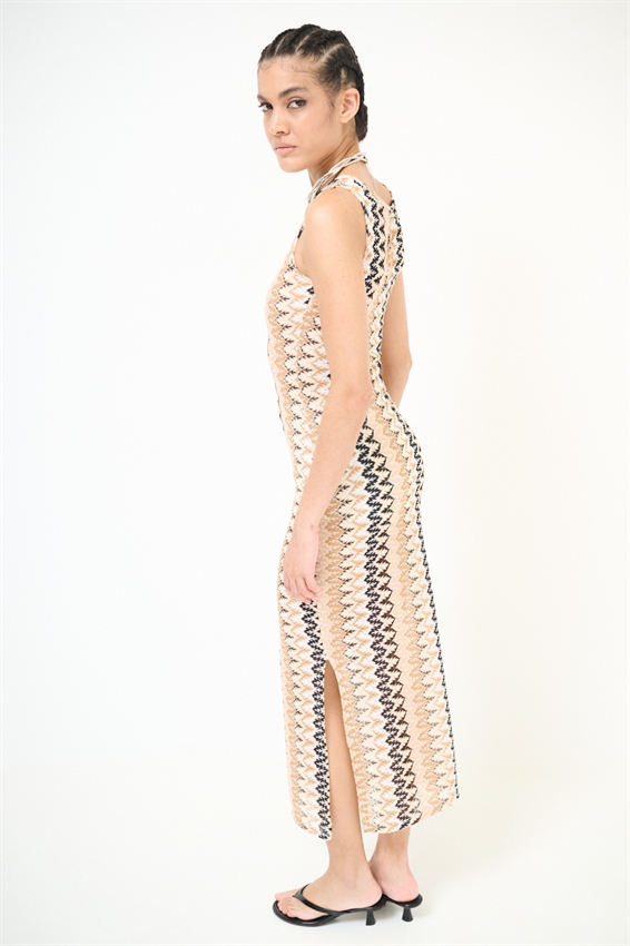 ABITO LUNGO SMANICATO CHEVRON