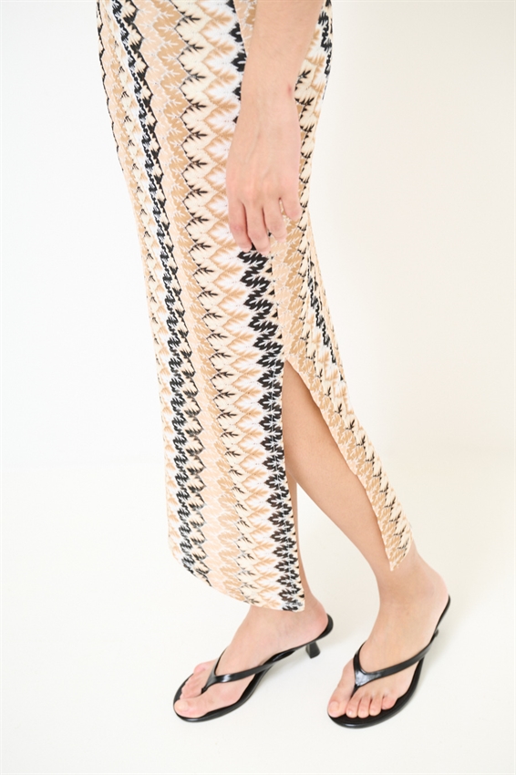 ABITO LUNGO SMANICATO CHEVRON