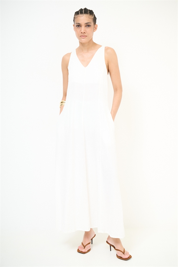 ABITO LUNGO CON MACRAME DIETRO