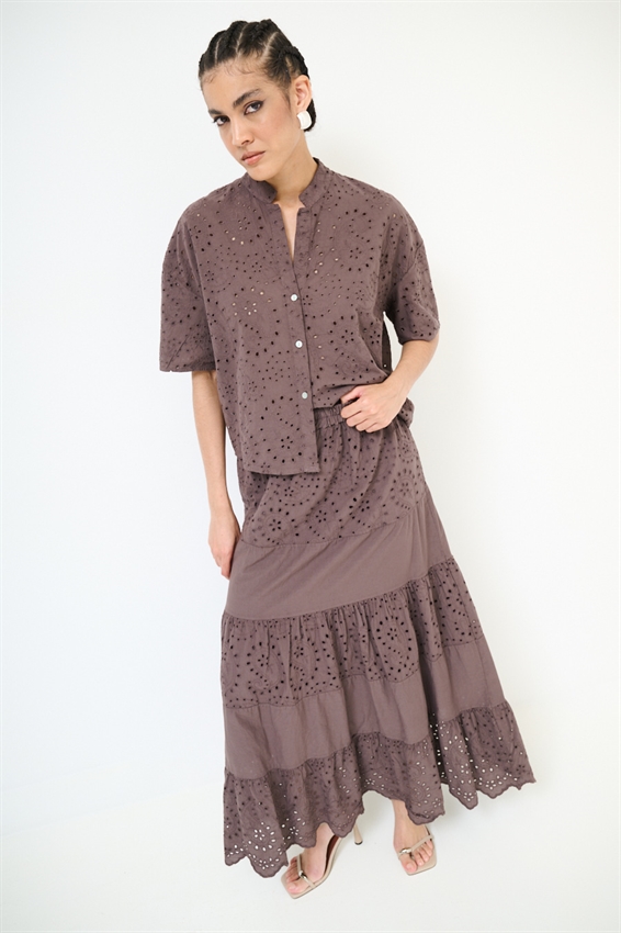 CAMICIA MEZZA MANICA SANGALLO