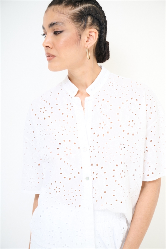 CAMICIA MEZZA MANICA SANGALLO