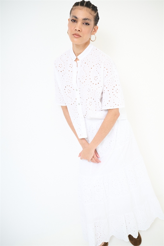 CAMICIA MEZZA MANICA SANGALLO