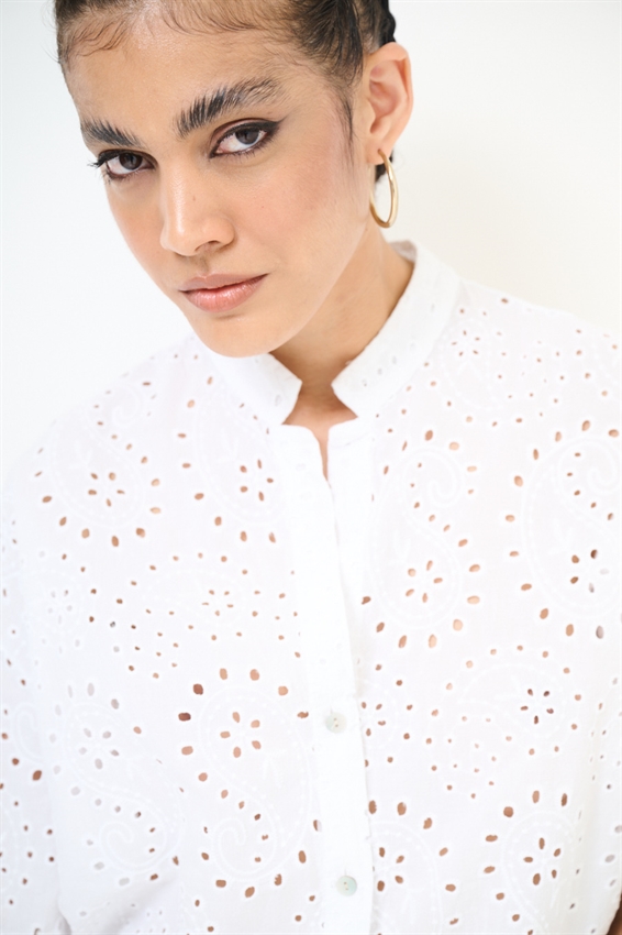 CAMICIA MEZZA MANICA SANGALLO