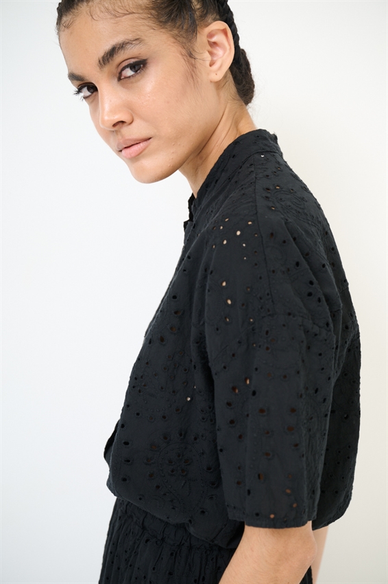 CAMICIA MEZZA MANICA SANGALLO