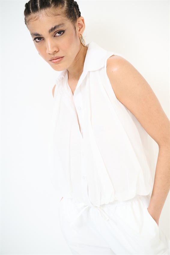CAMICIA SMANICATA BALLOON IN MUSSOLA