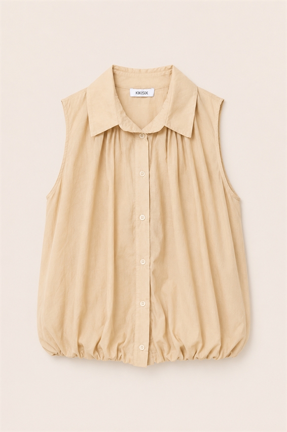 CAMICIA SMANICATA BALLOON IN MUSSOLA
