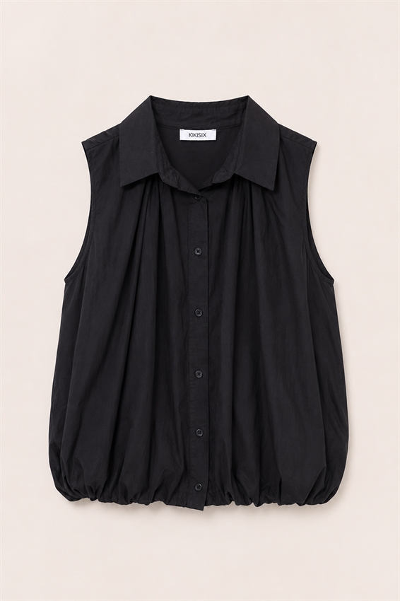 CAMICIA SMANICATA BALLOON IN MUSSOLA