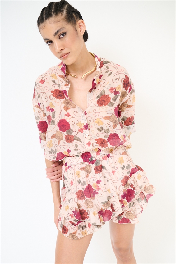 CAMICIA COREANA STAMPATA CON NODO