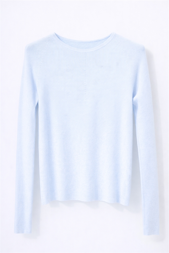 MAGLIA PARICOLLO COSTINA INTEGRALE CELESTE