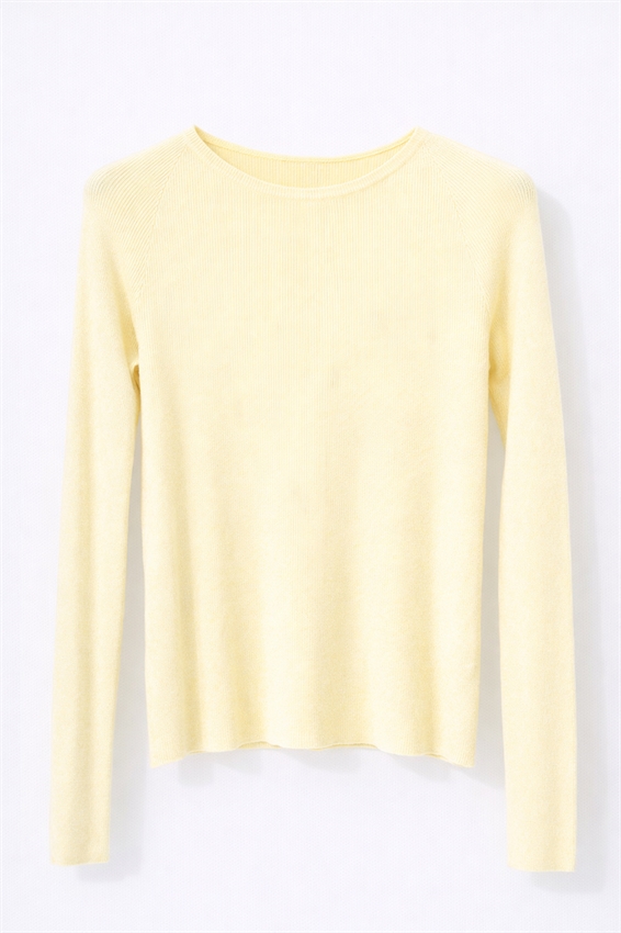 MAGLIA PARICOLLO COSTINA INTEGRALE GIALLO