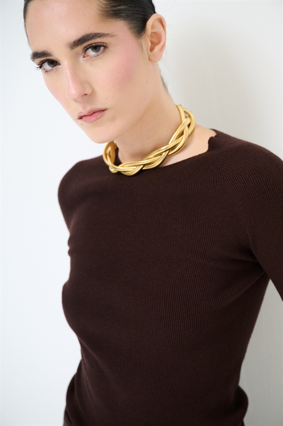 MAGLIA PARICOLLO COSTINA INTEGRALE MORO