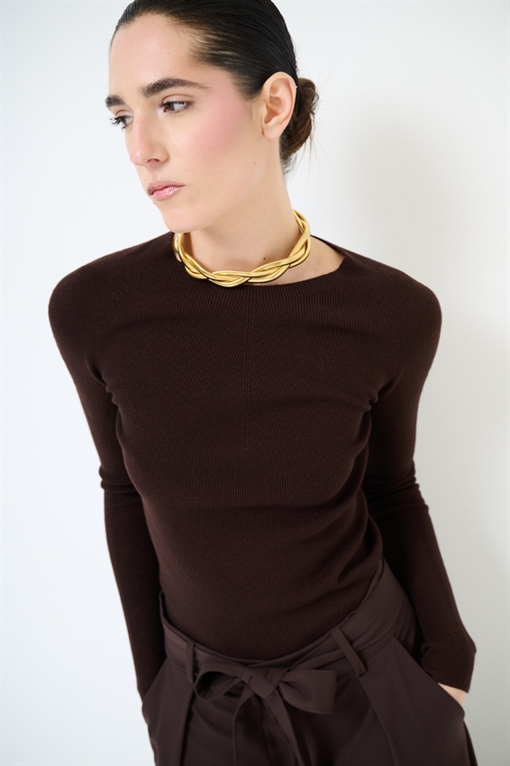 MAGLIA PARICOLLO COSTINA INTEGRALE MORO