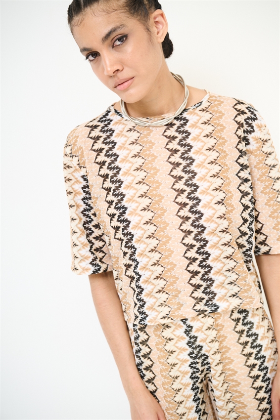 TOP A SCATOLINA CHEVRON