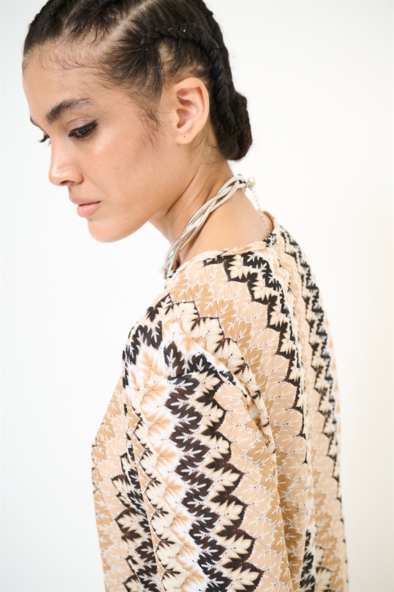 TOP A SCATOLINA CHEVRON