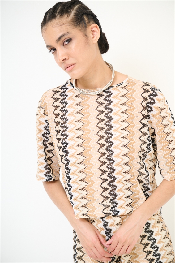 TOP A SCATOLINA CHEVRON