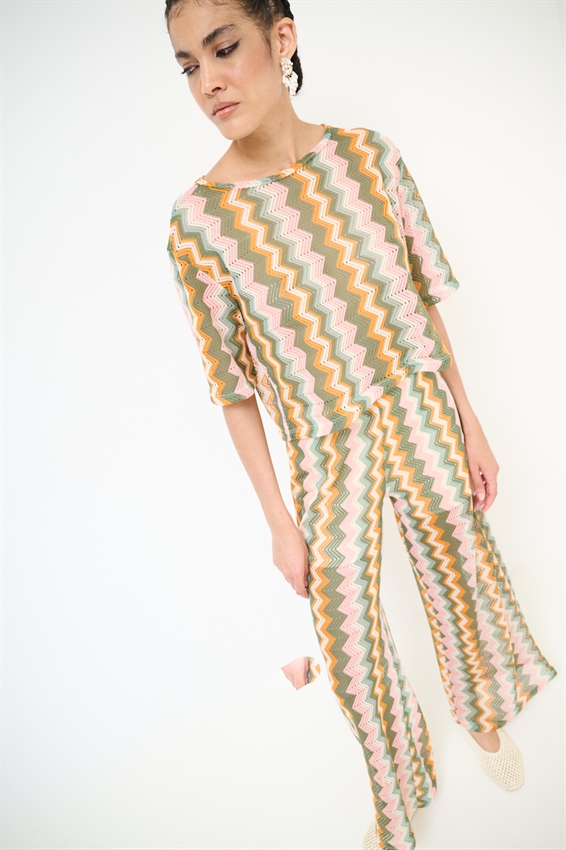 TOP A SCATOLINA CHEVRON