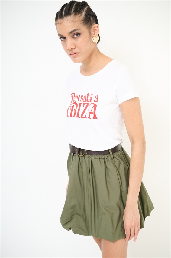 T-SHIRT SLIM CON STAMPA PENSATI A IBIZA
