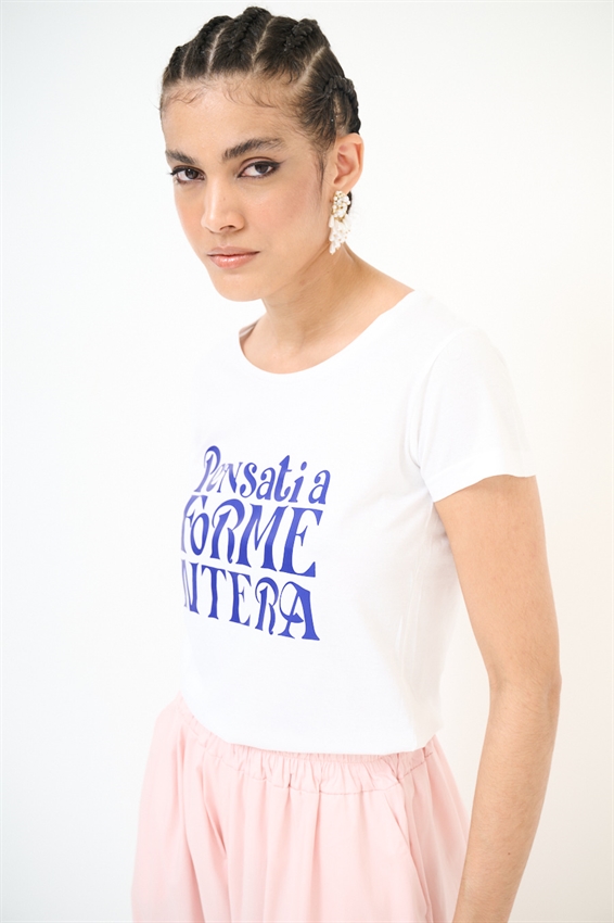 T-SHIRT SLIM CON STAMPA PENSATI A FORMENTERA