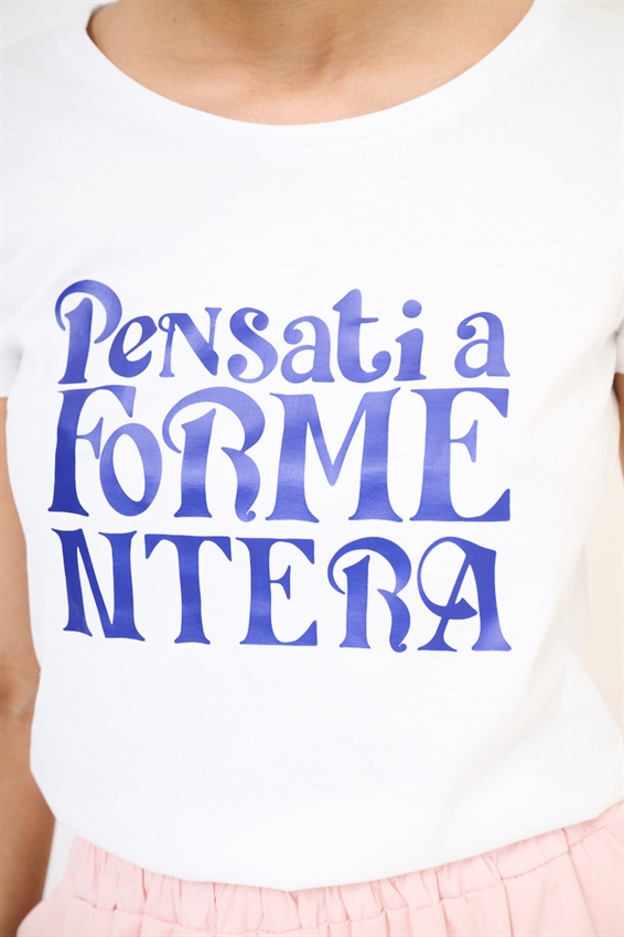 T-SHIRT SLIM CON STAMPA PENSATI A FORMENTERA